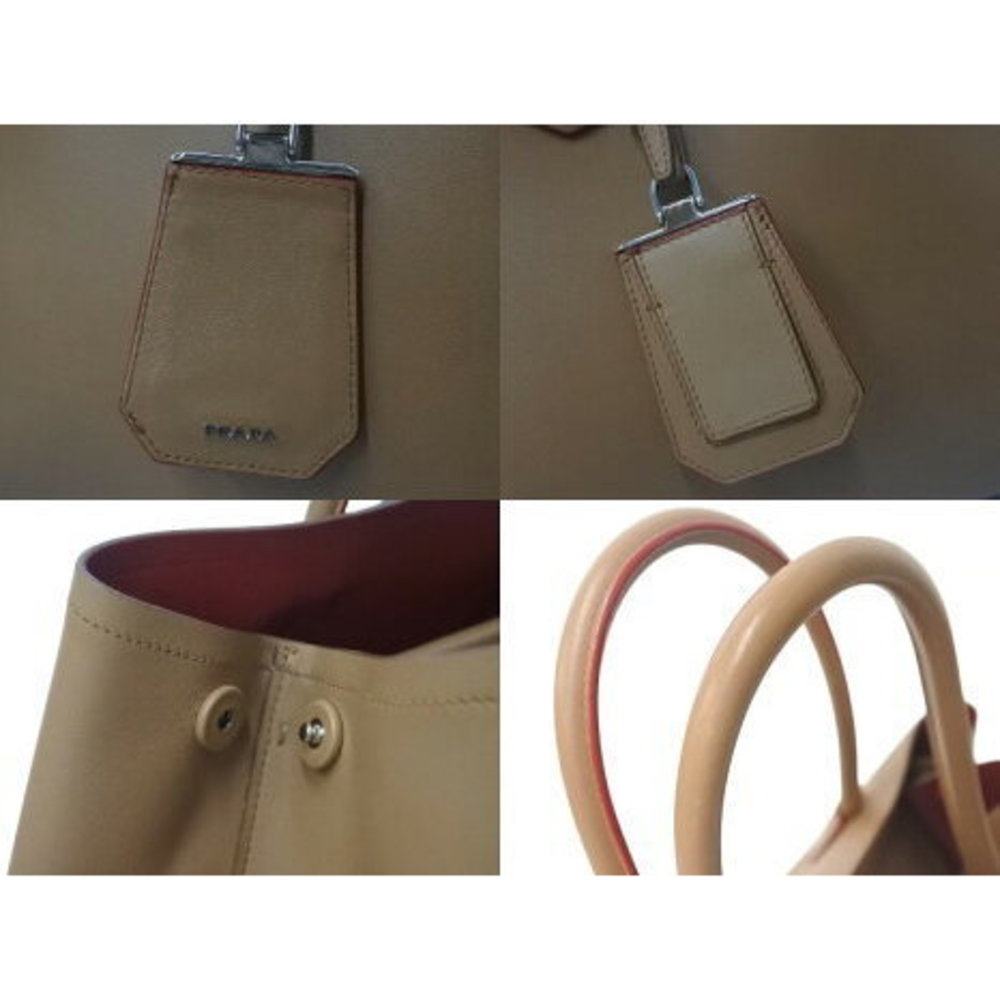 Prada Bag Two Brown Calfskin Triangular Leather R… - image 6